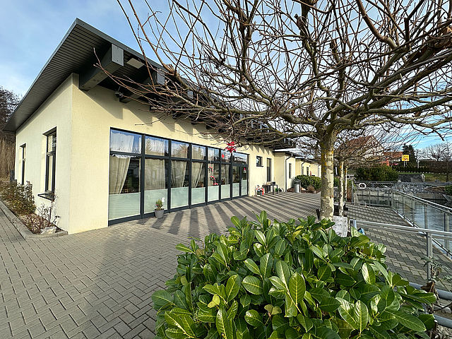 Blick auf das Gebäude der DRK-Tagespflege "Im Förstereiweg" in Harzgerode.